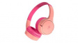 AUD002BTPK Headphones, On-Ear, Bluetooth/Stereo Jack Plug 3.5 mm, Pink