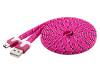 68795 Кабель; USB 2.0,плоские; вилка USB A, вилка USB A mini; 2м