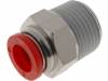 C01250838 Пневматический разъем; прямой; BSP 3/8"