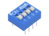 EDS104SZ Переключатель: DIP-SWITCH; Кол-во секций: 4; OFF-ON; 0,025A/24ВDC