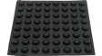 RND 455-00571 Rubber Feet  diam. 12 mm x 5 mm Black