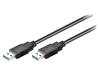 96117 Кабель; USB 3.0; с обеих сторон, вилка USB 3.0; 5м; черный