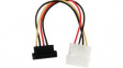 CCGP73505VA015 Internal Power Cable Molex Male - SATA 15-Pin Female 150mm Multicolour