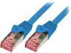 CQ2026S Patch cord; S/FTP; 6; многопров; Cu; LSZH; синий; 0,5м; 27AWG