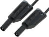 2612-IEC-25-SW, Измерительный провод; 0,25м; черный; 20А; Сечен.провода:1мм2, Electro-PJP