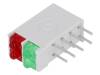 DBI02302 LED; в корпусе; красный/зеленый; 1,8мм; Кол-во диод: 4; 10мА; 38°