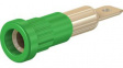 23.1013-25 Press-in Socket _4mm Green 25A 60V Gold-Plated