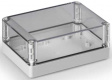 SPCP131808LT Cubo S 125 x 175 x 75 мм, 25 мм основание, глухая стенка, прозрачная крышка, PC,