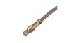 11 MCX-50-2-15/111 NH RF Connector, MCX, Brass, Plug, Straight, 50Ohm, Crimp Terminal