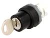 1SFA611281R1002 Переключатель: поворотный с ключом; 2; 22мм; черный; IP66; O22,5мм