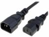 WN111-3/10/5B Кабель; IEC C13 "мама", IEC C14 "папа"; 5м; черный; ПВХ; 3x1мм2
