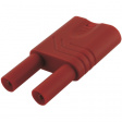 KST S WS ROT Safety plug diam. 4 mm Red CAT II