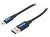 COLBH Кабель; USB 2.0; вилка USB A,вилка micro USB B; никелированные