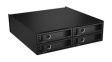 IB-2242U2K 4-Bay Backplane with Fan and Lock, 2.5 ", NVMe