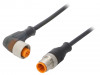 RST 3-RKWT/LED A 4-3-224/5 M, Соединительный кабель; PIN: 3; 5м; вилка; 4А; -25?80°C; IP67; 30ВDC, Lumberg Automation (Belden brand)
