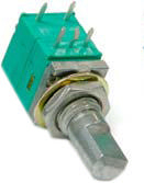 P091S-FC20BR10K, Rotary Potentiometer, 10 kOhm, PCB Pins, BI Technologies