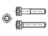 1013807 Винт; 1/4"x3/4"; DIN: 912; Головка: накатанная,цилиндрическая