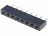 ZL305-08 Гнездо; штыревое; "мама"; PIN:8; прямой; 2,54мм; THT; 1x8; позолота