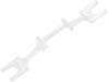C14353 FLORENCE-1R-CLIP-A Держатель; Мат-л: поликарбонат; прозрачный; 9x63,5мм