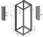28230-148, Frame 1567 x 553 x 800 mm, Schroff