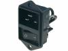 EC11.0001.001 Разъем: питания AC; IEC 60320; EC11; C20 (I), с выключателем; 16А