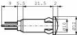 1233.00.225-502 СИД-индикаторы красный 10...14 VDC