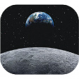 58715 Mouse Pad Earth and Moon