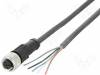 DOL-1205-G02M Соединительный кабель; M12; PIN:5; прямой; 2м; вилка; 30ВAC; 4А