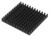 ICK BGA 42,5 X 45, Радиатор: штампованный; черный; L:42,5мм; W:45мм; H:6мм; алюминий, Fischer Elektronik