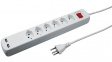 207604216S Multiple socket outlet, 6xJ (T13) / USB, 1.5 m