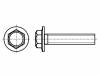 M4X10/BN5950 Винт; с юбкой; M4x10; Головка: шестигранная; Шлиц: нет; сталь; цинк