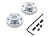ALUMINUM MOUNTING HUB FOR 1/4? SHAFT #4-, Крепление колеса; Ось: гладкая; Кол-во шт: 2; Диам.вала: 6,35мм, POLOLU