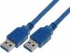 CU303-018-PB Кабель; USB 3.0; вилка USB A, с обеих сторон; никелированные