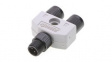 1200680169 Micro-Change (M12) Solid Body Splitter 1 x 4-Pole Male to 2 x 4-Pole Females Grey TPE Overmold