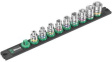 05005450001 Zyklop Socket Set, Hex, Imperial, 9 Pieces, 3/8"