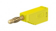 22.2631-24 Laboratory Socket, diam. 4mm, Yellow, 10A, 60V, Gold-Plated