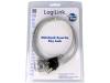 NBS003, Трос безопасности; серебристый; 1,5м, LOGILINK