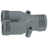 SVYR-231717GT, Y-fitting grey 1 x NW23 2 x NW17, PMA AG (Cable protection)
