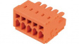734-205 Pluggable Terminal Block Plug, 3.81mm, 1.5mm\x1a, 5 Poles