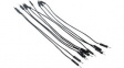 RND 255-00014 [10 шт] Jumper Wire, Male to Male, Pack of 10 pieces, 150 mm, Black