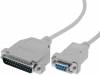 CABLE-120 Кабель; D-Sub 25pin вилка, D-Sub 9pin гнездо; 1,8м; на защелки