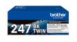 TN247BKTWIN Toner Cartridge, 3000 Sheets, Black