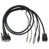 2L-1703P, KVM special combination cable, VGA/PS/2/Audio 3 m, Aten