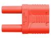 SKURZ 6100/19-4 IG 2MB NI/RT Соединительный мост; гнездо "банан" 4мм,2 вилки "банан" 4мм