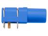 SWEB 8094 AU/BL Гнездо; "банан" 4мм; 24А; синий; позолота; -25?80°C; 10мОм; 1кВ