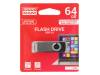 UTS3-0640K0R11 Флешка; USB 3.0; 64ГБ; черный; Считывание:110МБ/с; Запись:20МБ/с