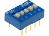 EDG105S Переключатель: DIP-SWITCH; Кол-во секций:5; ON-OFF; 0,1A/24ВDC