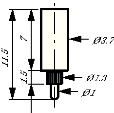 SB13, Plug Socket Gold-Plated Copper 2 mm, Fischer Elektronik