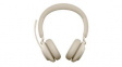 26599-999-898 USB-C Headset, Evolve 2-65, Stereo, On-Ear, 20kHz, USB/Bluetooth, Beige