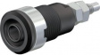 49.7043-21 Safety Socket diam.4mm Black 32A 1kV Nickel-Plated